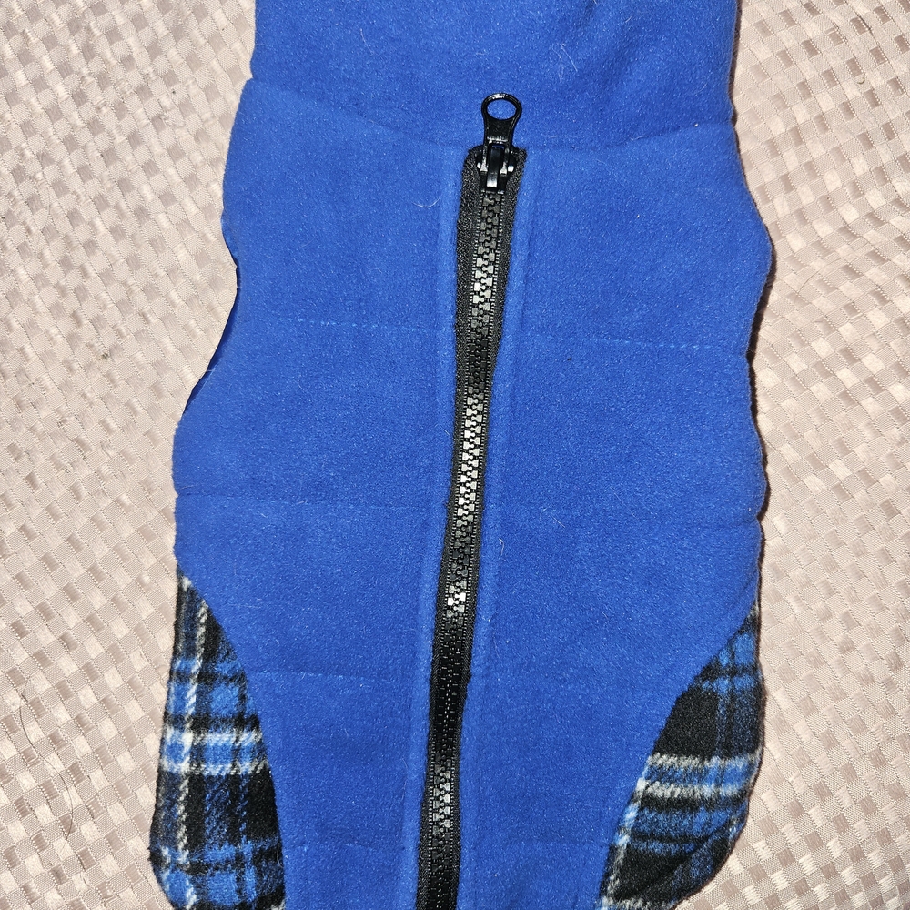 Blue Plaid Dog Jacket